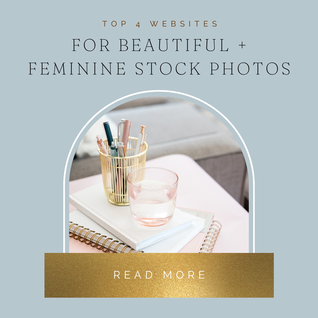 As a female entrepreneur, finding the best feminine stock photos for your business is essential in creating a cohesive and professional brand. In this blog post, I will be going over my top 4 best places to get beautiful and feminine stock photos to use in your business. 