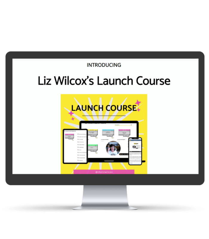 Liz Wilcox's Launch course